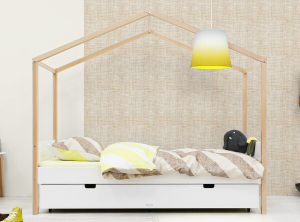 House bed 90x200 Liam White/Natural House bed 90x200 Liam White/Natural