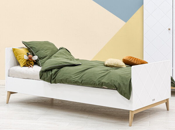Bed 90x200 Paris White/Oak Bed 90x200 Paris White/Oak