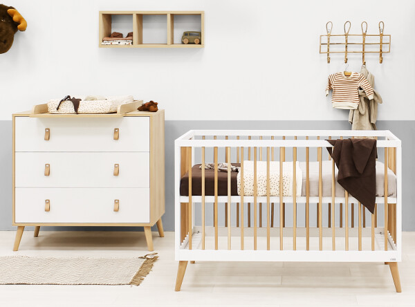Jort 2-part nursery White/Natural Jort 2-part nursery White/Natural