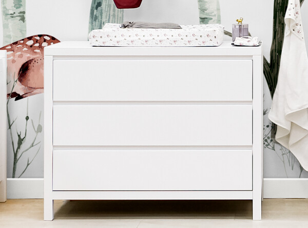 Dresser with 3 drawers Corsica White Dresser with 3 drawers Corsica White