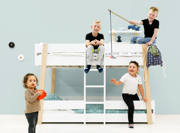 Bunkbed 90x200 Lisa White/Natural Bunkbed 90x200 Lisa White/Natural