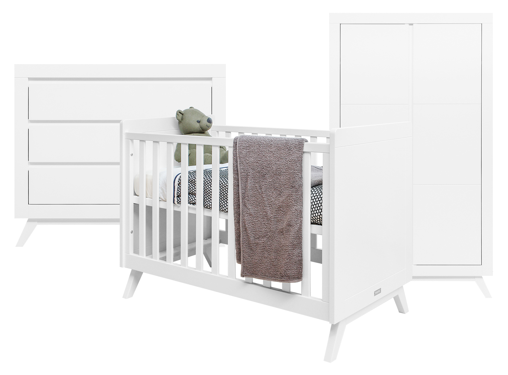 Bopita Anne 3-delige babykamer - Wit