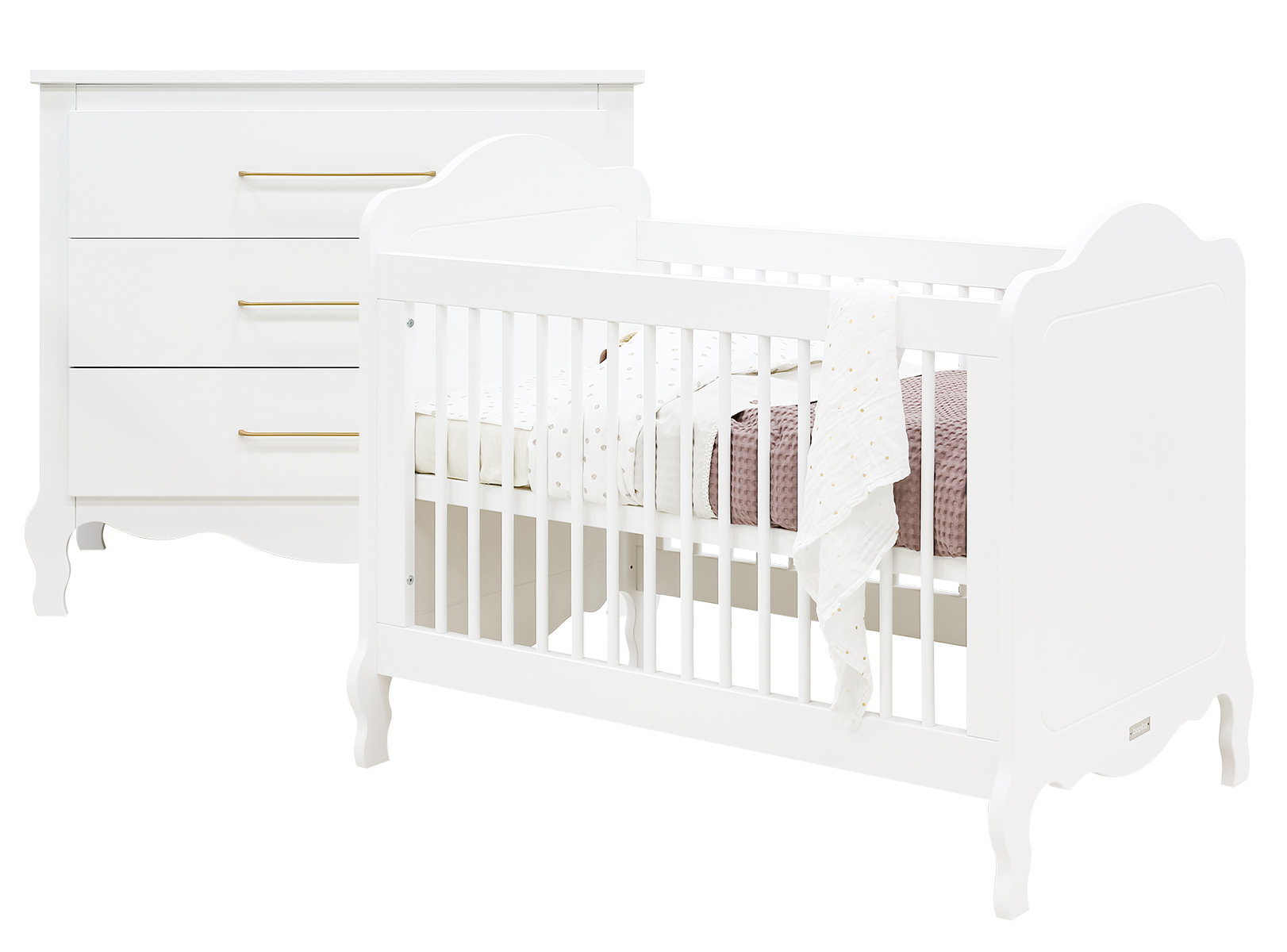 Bopita Elena 2-delige babykamer - Wit