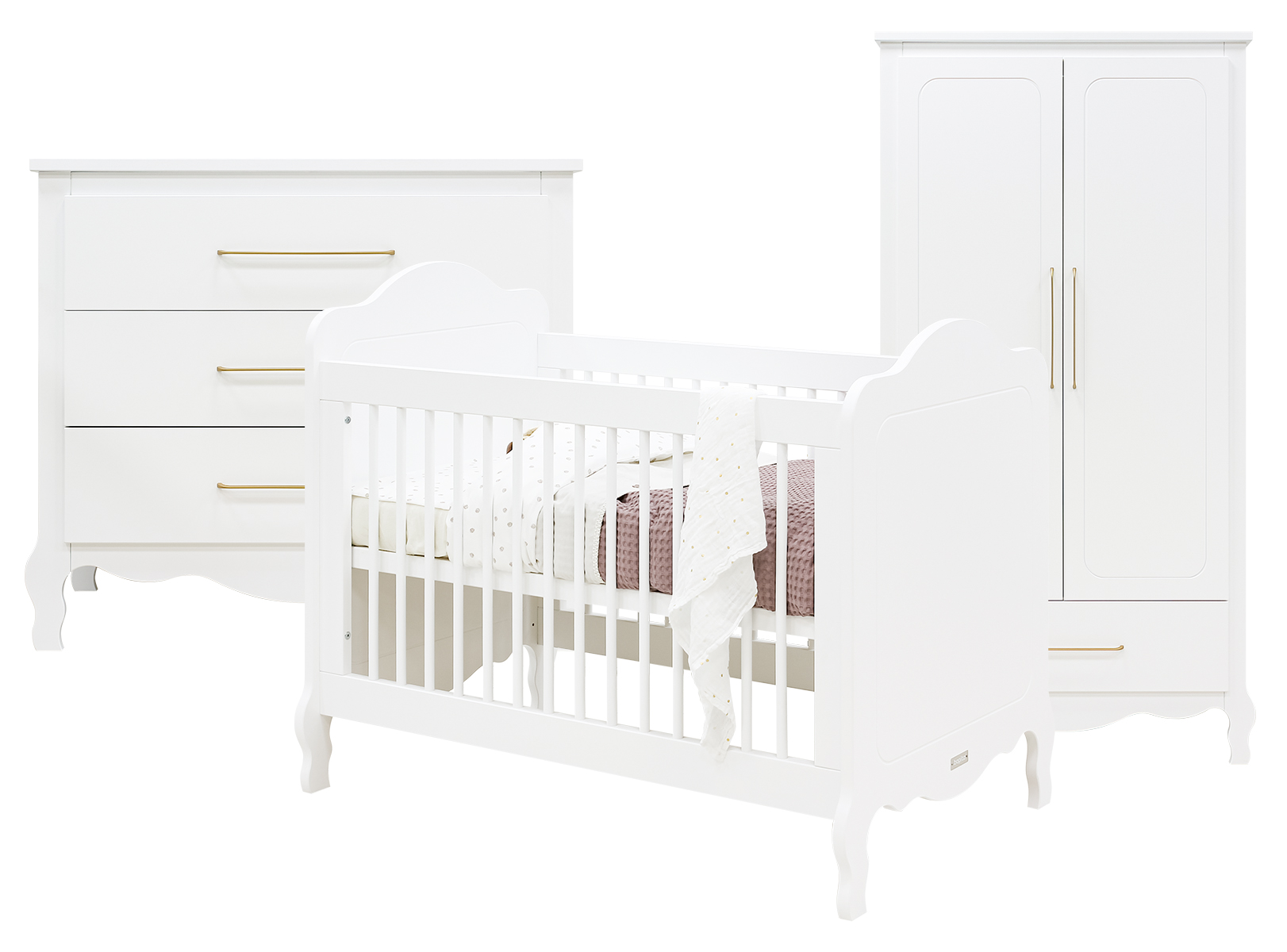 Bopita Elena 3-delige babykamer - Wit