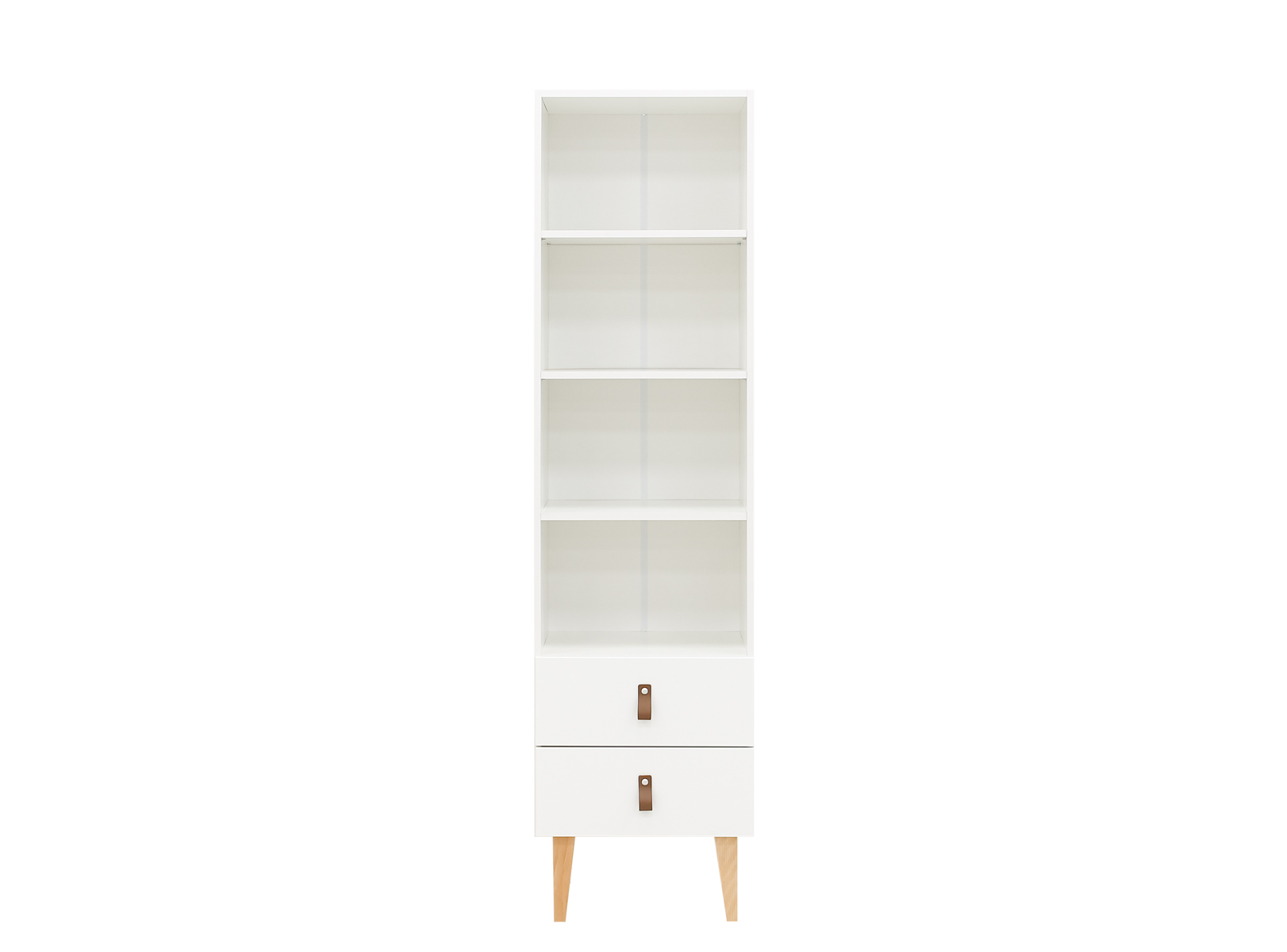 Bopita Indy boekenkast 190 cm - Wit/Naturel