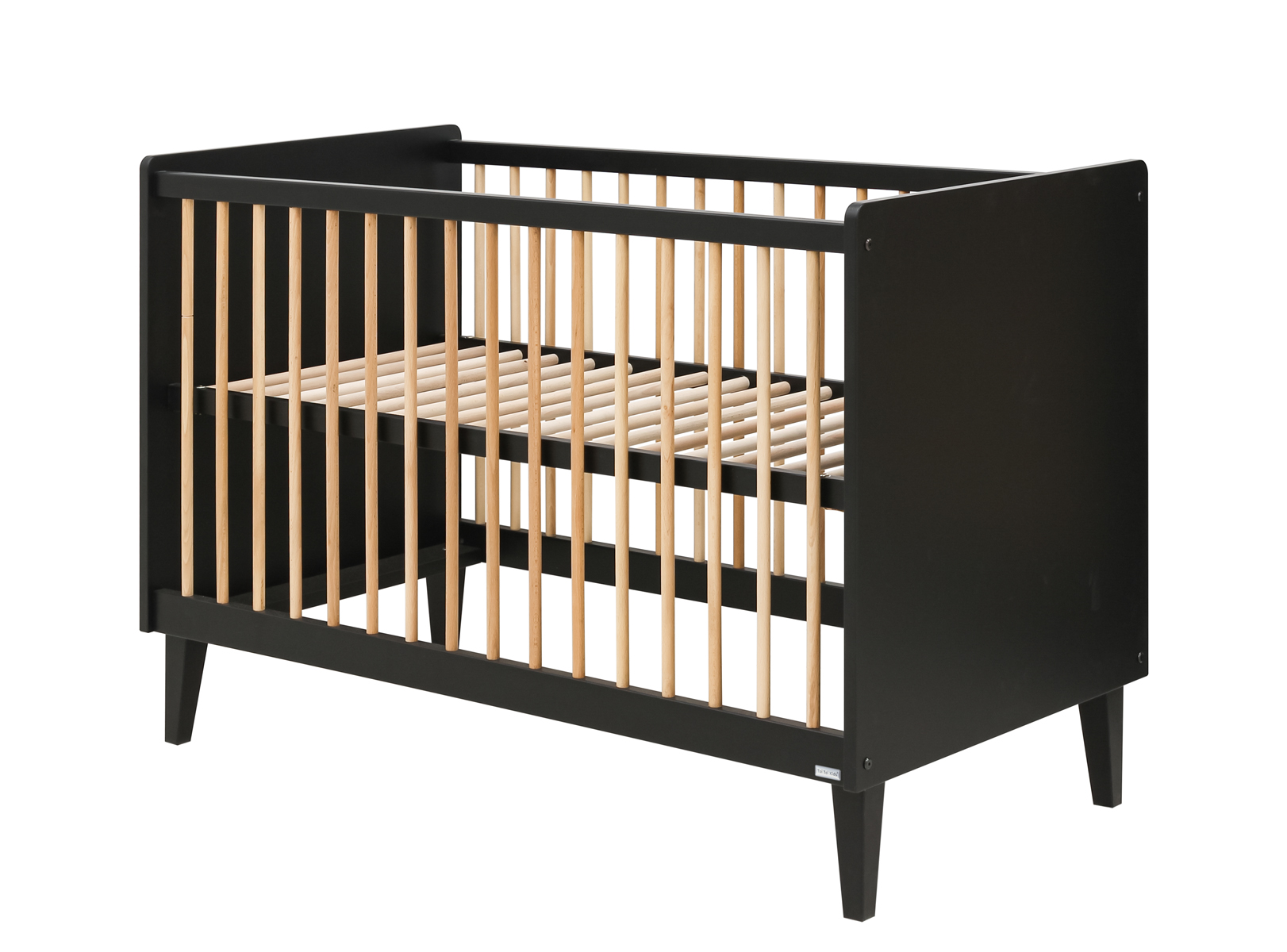 ToiToiKids Xem bed 60x120 - Mat Zwart/Eiken