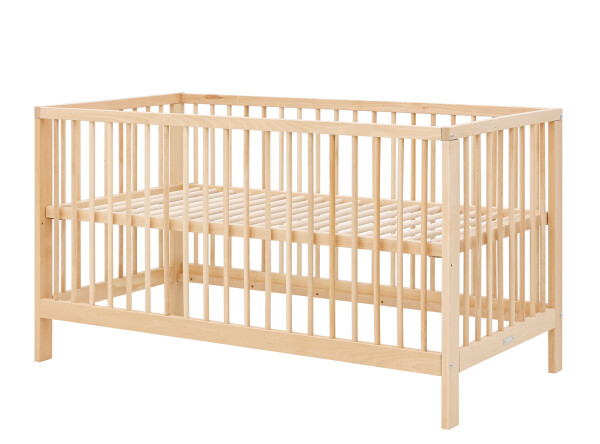 Toby 2 piece nursery furniture set with bench bed Natural