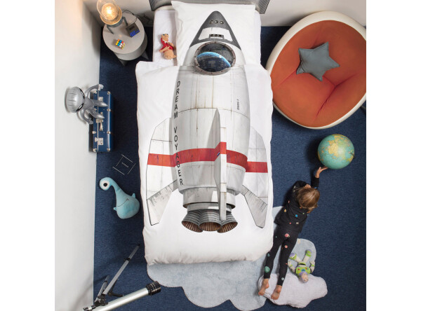 Duvet cover 140x200/220 Rocket incl. pillowcase 60x70 Duvet cover 140x200/220 Rocket incl. pillowcase 60x70
