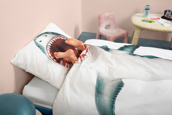Duvet cover 140x200/220 Shark!! incl. pillowcase 60x70