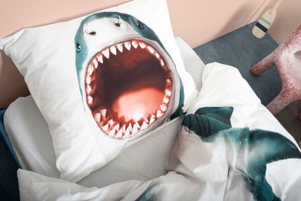 Duvet cover 140x200/220 Shark!! incl. pillowcase 60x70