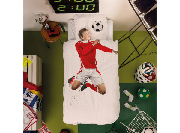 Bettbezug 140x200/220 Soccer Champ Red inkl. Kissenbezug 60x70