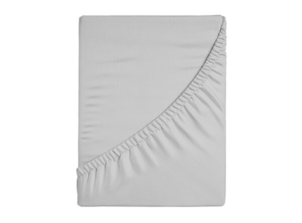 Fitted sheet Uni Grey Fitted Sheet 90/100 x 200/220 cm