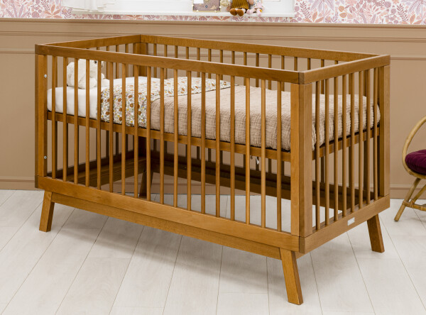 Kaleo 2 piece nursery furniture set with bench bed Dune/Rose Wood