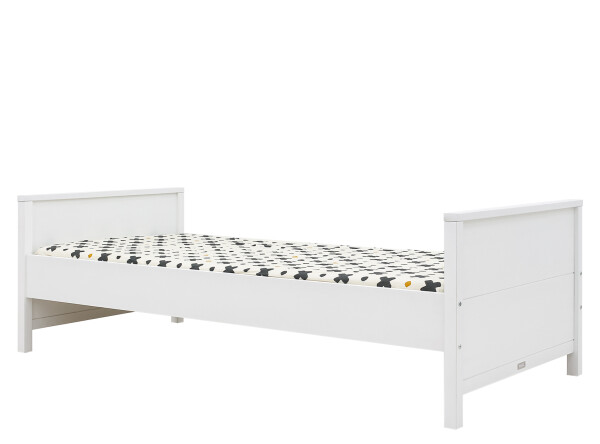 Bundle deal bed 90x200 Noud White Wash with mattress SG25