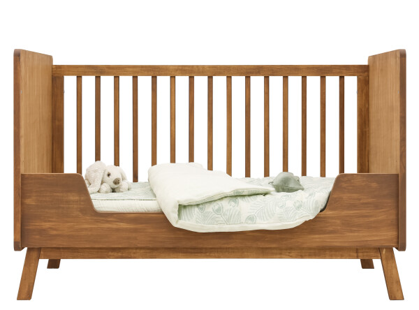 Senna 2 piece nursery furniture set with bench bed Rose Wood