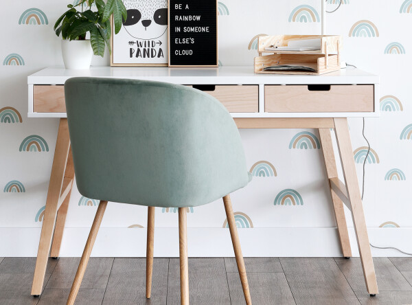 Bureau Lynn Wit/Naturel (excl. 3 bakjes 358153xx) Bureau Lynn Wit/Naturel (excl. 3 bakjes 358153xx)