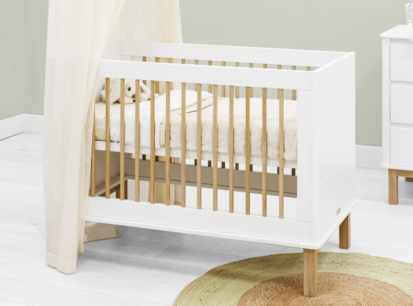 Bed 60x120 Mika White/Oak