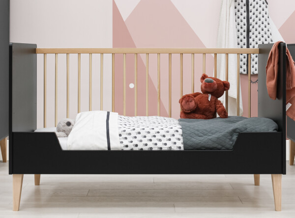 Bench bed 70x140 Lena Matt Black/Natural