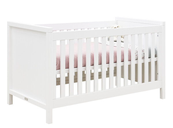 Corsica 3 piece nursery furniture set with bench bed White