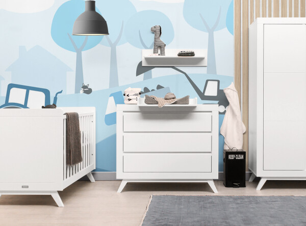 Anne 3-delige babykamer Wit Anne 3-delige babykamer Wit