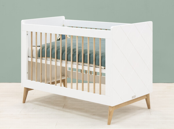 Bed 60x120 Paris White/Oak Bed 60x120 Paris White/Oak
