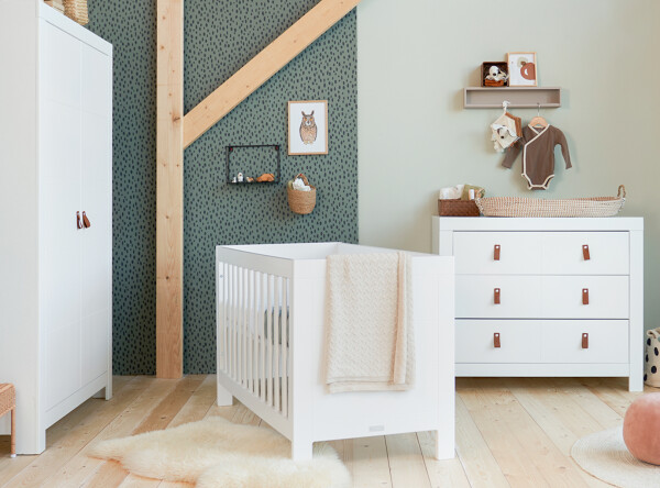 Noah 3-delige babykamer Wit Noah 3-delige babykamer Wit