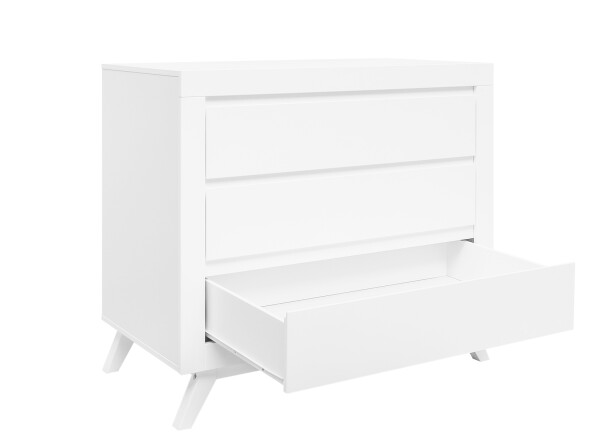 Anne 2 piece nursery furniture set with bench bed White