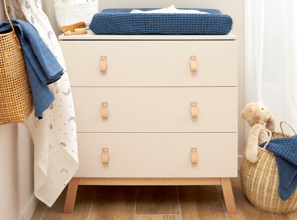 Commode met 3 laden Lines Dune/Naturel Commode met 3 laden Lines Dune/Naturel