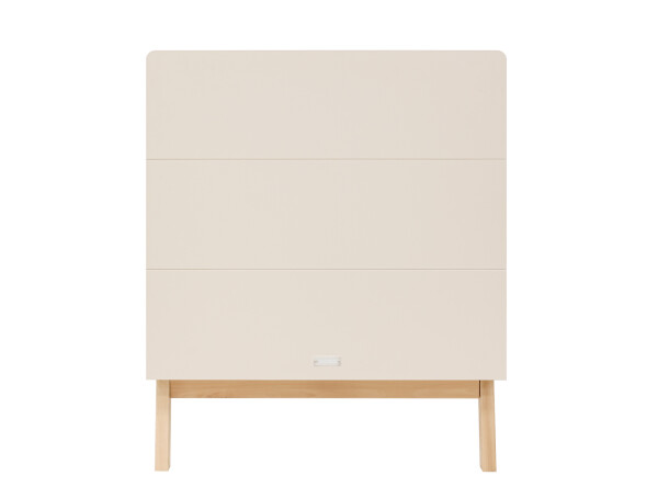 2-Pieza pack Lines con cuna 70x140 convertible Dune/Natural